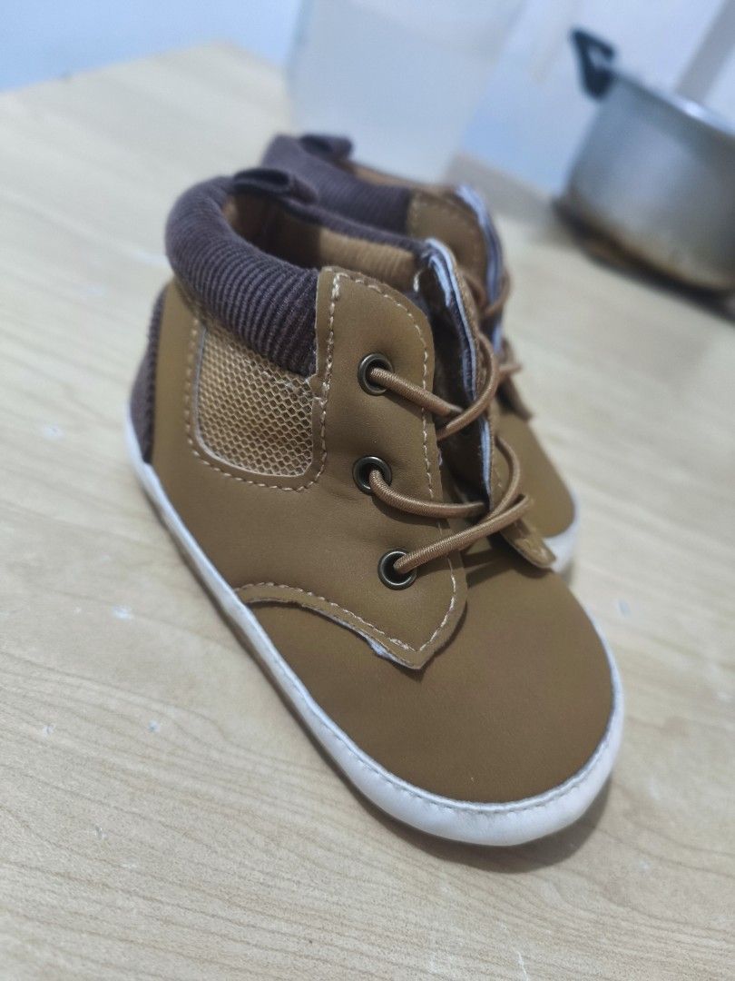 Brown Baby Boots (Category: Babies & Kids Fashion) located in Paranaque City. Submitted by smplyiale (Listing ID 1462691180, Image 2). Description: - Cute brown baby boots - Lace-up style - Perfect for little ones - Bought in shein app - Please check photos for details once used ginamit sa 1st bday.
