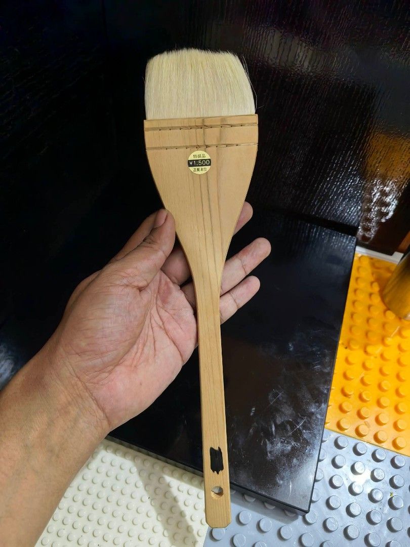 Brush - Hake Brush (Category: Craft Supplies & Tools) located in Cebu City. Submitted by dudes_villanueva (Listing ID 1462815409, Image 1). Description: Brush - Hake Brush (Bigger) Brand New 📌 A traditional flat painting and wash tool made with soft white goat hair stitched into a wooden handle. 📌 Material: Soft goat hair bristles and a flat wooden handle. 📌 Uses: Ideal for watercolor washes, blending, applying gesso, or spreading paste and si
