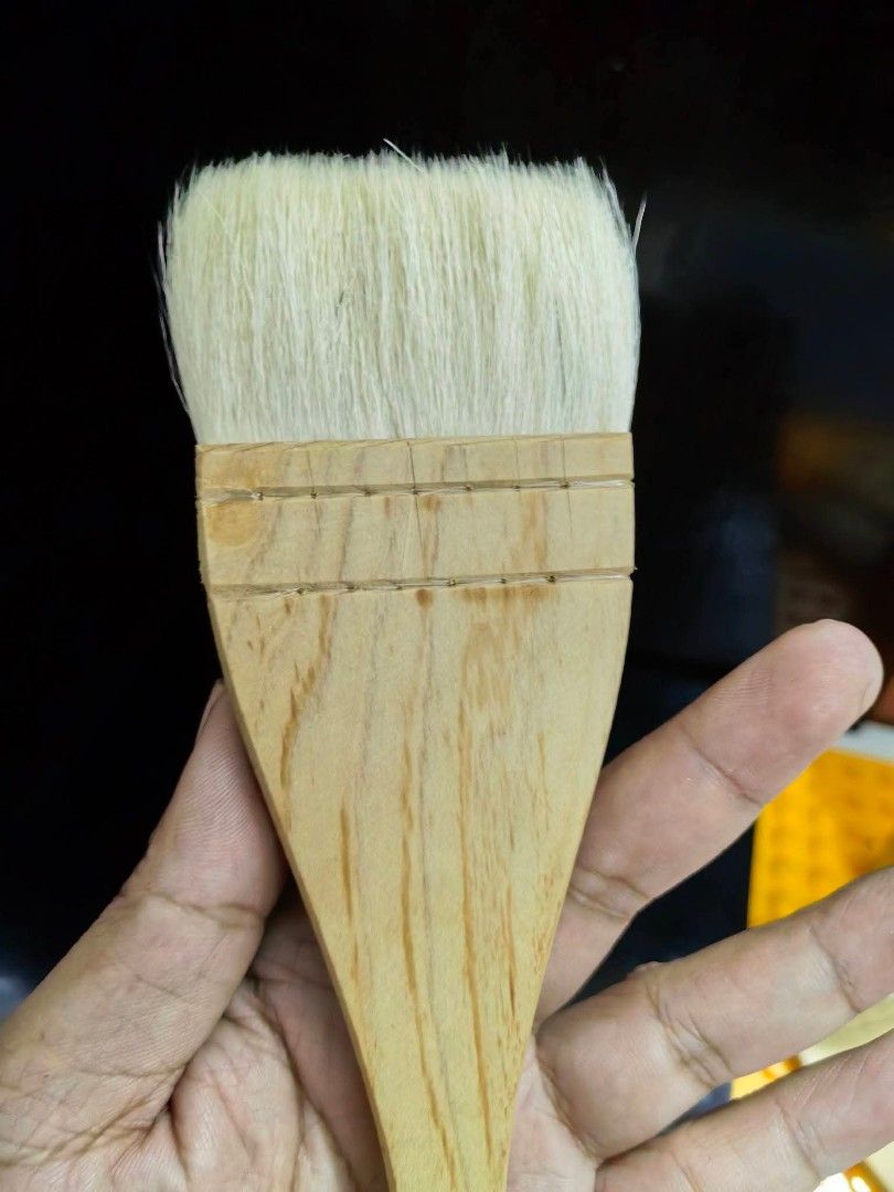 Brush - Hake Brush (Category: Craft Supplies & Tools) located in Cebu City. Submitted by dudes_villanueva (Listing ID 1462815582, Image 3). Description: Brush - Hake Brush Brand New 📌 A traditional flat painting and wash tool made with soft white goat hair stitched into a wooden handle. 📌 Material: Soft goat hair bristles and a flat wooden handle. 📌 Uses: Ideal for watercolor washes, blending, applying gesso, or spreading paste and sizing on p