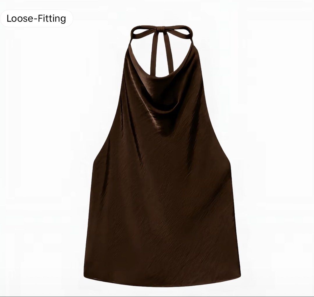 BSCO Vera High Cowl Neck, Backless - XS (Category: Sleeveless) located in Pasig City. Submitted by miafml-closet-cleanout (Listing ID 1462808342, Image 2). Description: - never worn posted price is fixed ♡ will not respond to hagglers. 💵 mop: gcash / bdo / maribank / unionbank 🛵 courier: any as long as arranged by buyer 🙅🏻‍♀️ no requested worn photos ❌ no meet-ups.