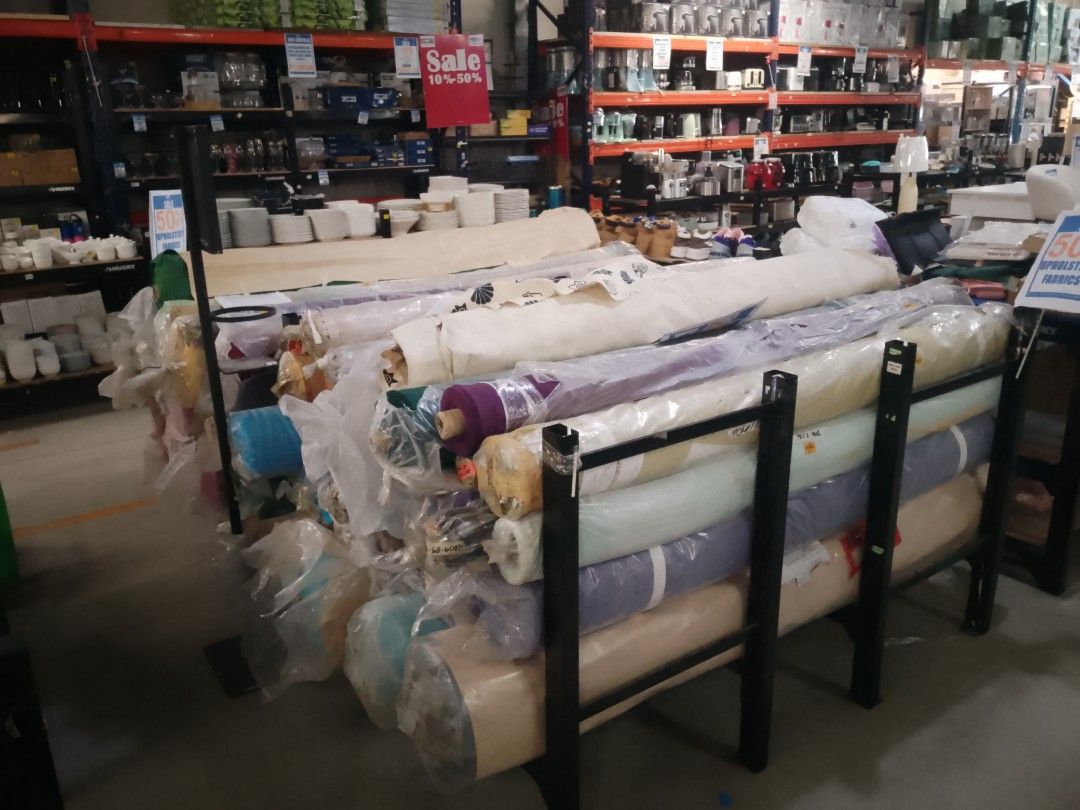 Bulk Fabric Rolls for Upholstery and Crafts (Category: Bedding & Towels) located in Manila. Submitted by fiercehorse_40fdc9 (Listing ID 1462694628, Image 1). Description: - Assorted fabric rolls perfect for upholstery and crafting projects. - Available in a variety of colors and patterns. - Some rolls are large and heavy, ideal for substantial projects. - High-quality materials at an excellent price point. - Perfect for DIY enthusiasts..
