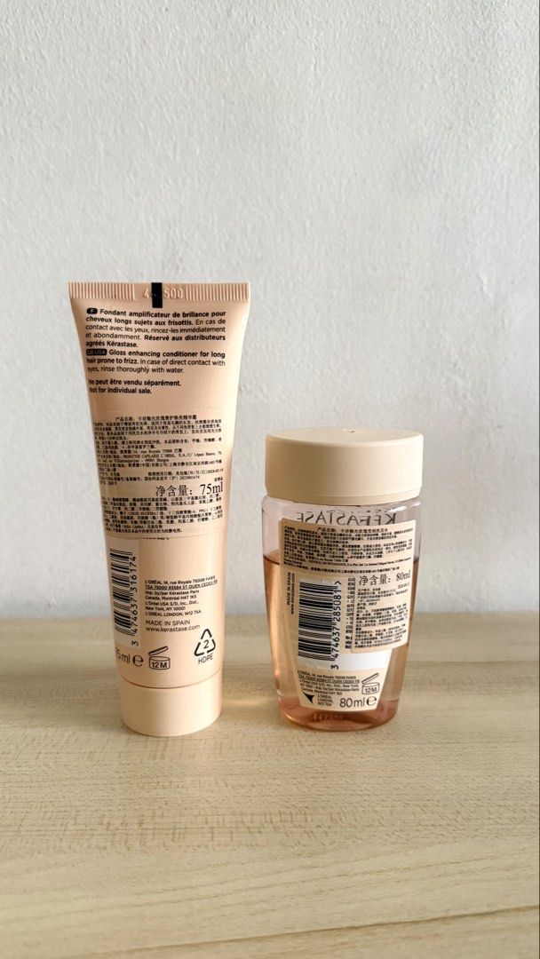 [Bundle] Kérastase Gloss Absolu Shampoo and Conditioner (Category: Hair) located in Cainta. Submitted by getsometin (Listing ID 1462689631, Image 2). Description: - Kérastase Gloss Absolu Bundle - Set includes Bain Hydra-Gleam shampoo (80ml) and Insta-Glaze conditioner (75ml) - Specially formulated for long hair - Delivers intense shine and a glossy finish - Promotes healthy, radiant-looking hair.