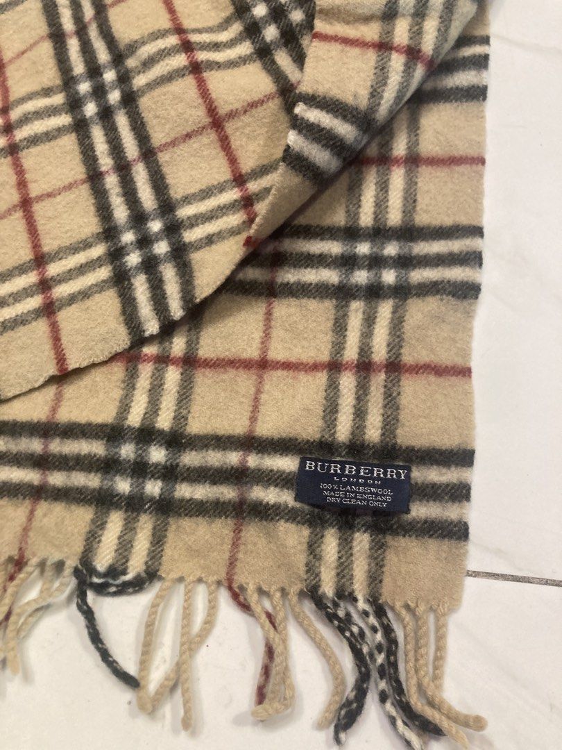 Burberry Nova Check Scarf (Category: Scarves) located in Quezon City. Submitted by janisu0303 (Listing ID 1462844573, Image 2). Description: - Classic Burberry Nova Check Pattern - 70 x 11.5 - 6500 php - Material: 100% Lambswool - Dimensions: Approx. 160cm (length) x 30cm (width) - Fringe: Approx. 7cm on each end - Perfect for staying warm and stylish - Care Instructions: Dry clean only Scarf Scarves Gucci Fendi Hermes Chanel LV.