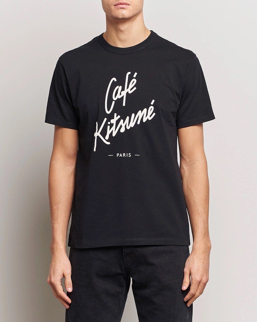 Cafe Kitsune By Maison Kitsune (Category: Tshirts & Polo Shirts ) located in Davao. Submitted by lwndvo (Listing ID 1462878044, Image 1). Description: Cafe Kitsune By Maison Kitsune Tee Excellent UC Authentic Dimensions: Width: 19 Length: 27 Issue/s: Sign of use, lints Price: 680 + shipping .