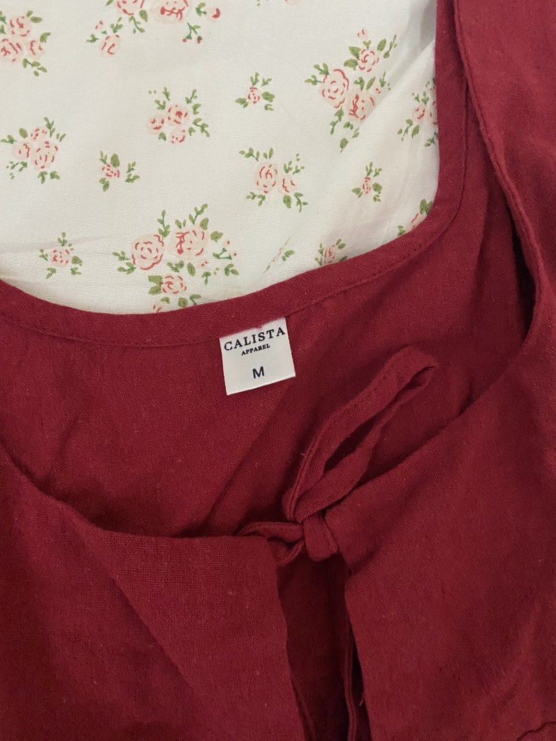 calista camille tie top (Category: Sleeveless) located in Caloocan City. Submitted by v6nnies (Listing ID 1462755653, Image 2). Description: calista apparel camille red tie top size medium letting this go bcs its a bit too big and the fit is off on me :) only worn and washed once price is negotiable .