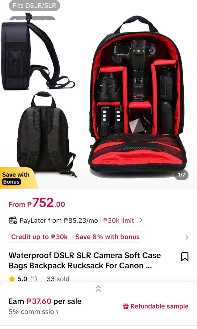 ❤️Camera Bag❤️ (Category: Backpacks) located in Muntinlupa City. Submitted by liezel_closet (Listing ID 1462861999, Image 1). Description: New.