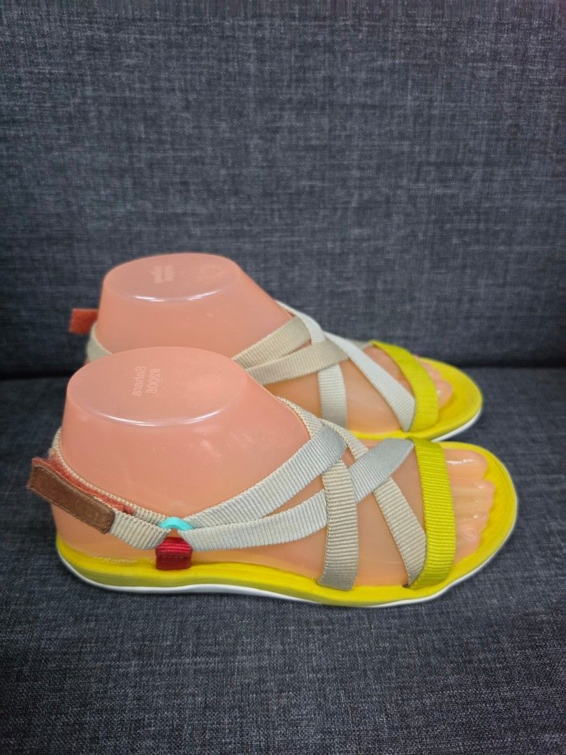 Camper Yellow Strappy Sandals (Category: Flats & Sandals) located in General Trias. Submitted by roselle2230 (Listing ID 1462832194, Image 3). Description: - Yellow Camper sandals - Size 36 - Comfortable criss-cross straps - Durable sole with good grip - Ideal for walking and beach days - Worn only a few times.