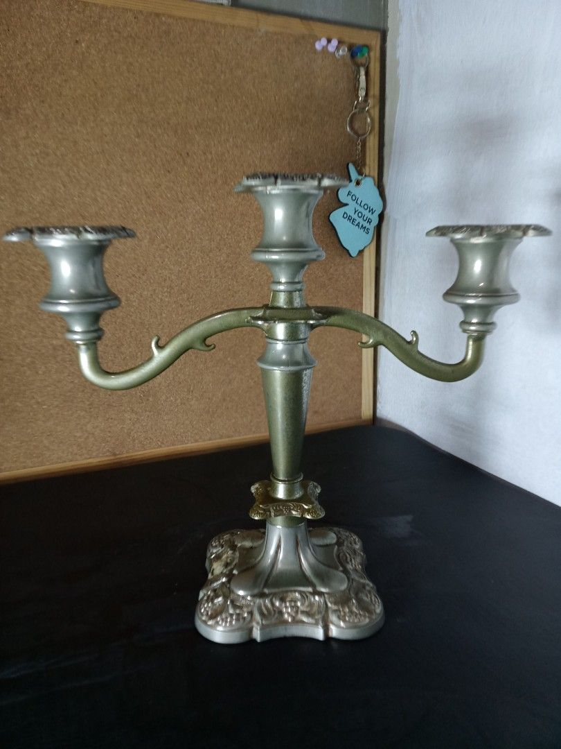 Candle Holder ( 3 arm ) (Category: Other Home Decor) located in Makati City. Submitted by pardsroman (Listing ID 1462715913, Image 2). Description: MOP via BPI or gcash payment first before delivery no return no exchange. shipping at buyers expense.