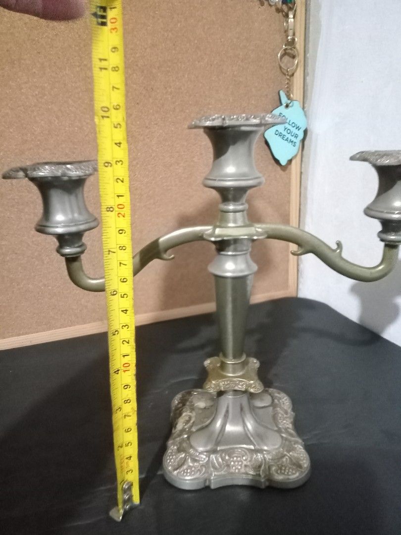 Candle Holder ( 3 arm ) (Category: Other Home Decor) located in Makati City. Submitted by pardsroman (Listing ID 1462715913, Image 3). Description: MOP via BPI or gcash payment first before delivery no return no exchange. shipping at buyers expense.