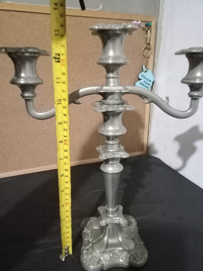 Candle Holder ( 3 arm ) (Category: Other Home Decor) located in Makati City. Submitted by pardsroman (Listing ID 1462716702, Image 3). Description: convertible to single MOP via BPI or gcash payment first before delivery no return no exchange. shipping at buyers expense.