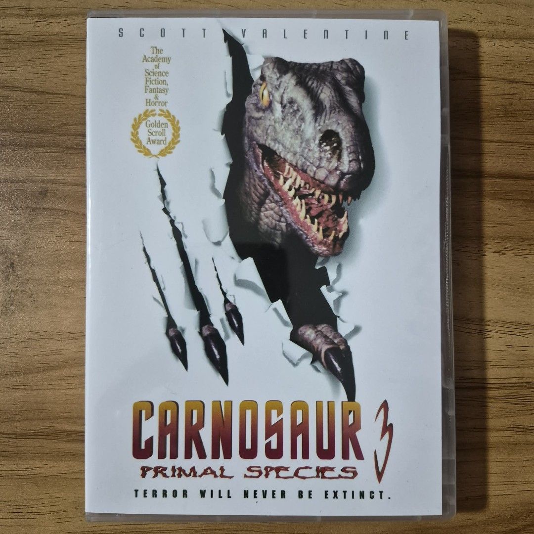 CARNOSAUR 3 Primal Species (1:1 DVD Copy) (Category: CDs & DVDs) located in Kabankalan. Submitted by Videoshop.ph (Listing ID 1462844565, Image 1). Description: Carnosaur 3: Primal Species 1996 Format: DVD Region: All NTSC No. of Disc: 1 Aspect Ratio: Fullscreen Language: English Subtitle: None Casing: Keep Case DVD COPY – 1:1 RECOPY FROM ORIGINAL ✔️ Recopied from original DVD ✔️ Complete original menu & features ✔️ Original audio/subtitles & cha