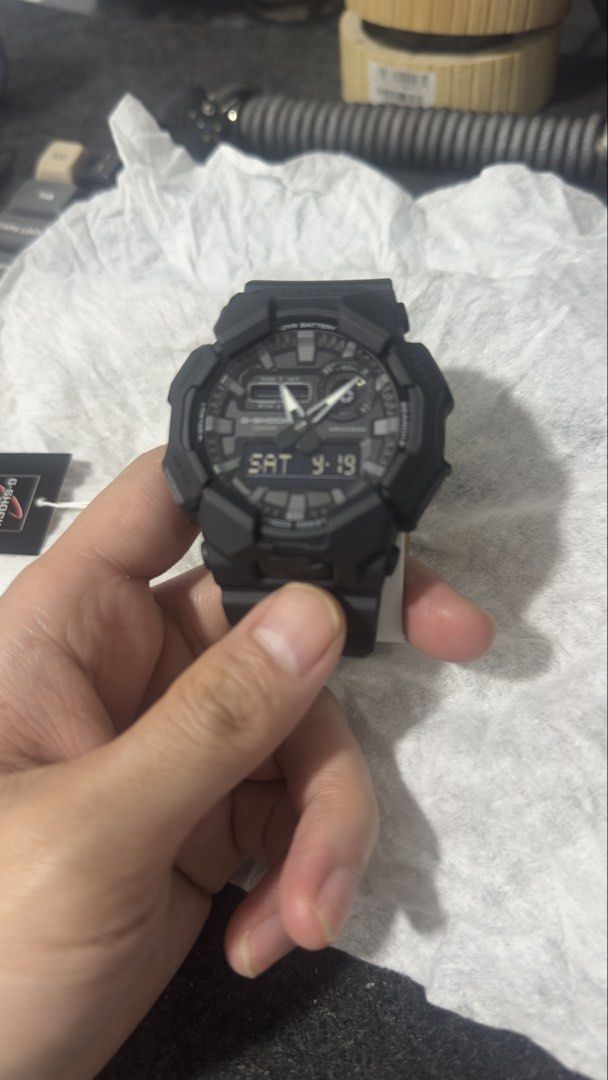 Casio G-Shock GA-010-1A1DR Watch (Category: Men's Watches) located in Quezon City. Submitted by dwards (Listing ID 1462702920, Image 2). Description: G-SHOCK GA-010-1A1DR – Black ⌚ BRAND NEW / NEVER USED Selling my G-SHOCK GA-010-1A1DR in black. Details: • Brand: CASIO G-SHOCK • Model: GA-010-1A1DR • Color: Black • Condition: Brand New • Never worn / never used • Complete set • Shock Resistant • 200M Water Resistant • Analog-Digital Display • LED