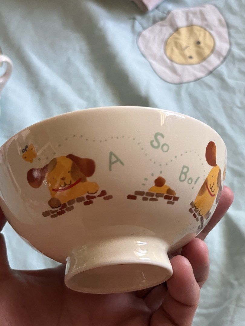 Ceramic Dog design rice bowl (Category: Dinnerware & Cutlery) located in Paranaque City. Submitted by bonsaiart (Listing ID 1462733056, Image 3). Description: Stored Brand: MY LAND designed by child land Good as new 300(fixed) +sf Payment via paymaya/ gcash No to meetup No to cop / cod Shipping via j&t only No breaking of set or bundle.