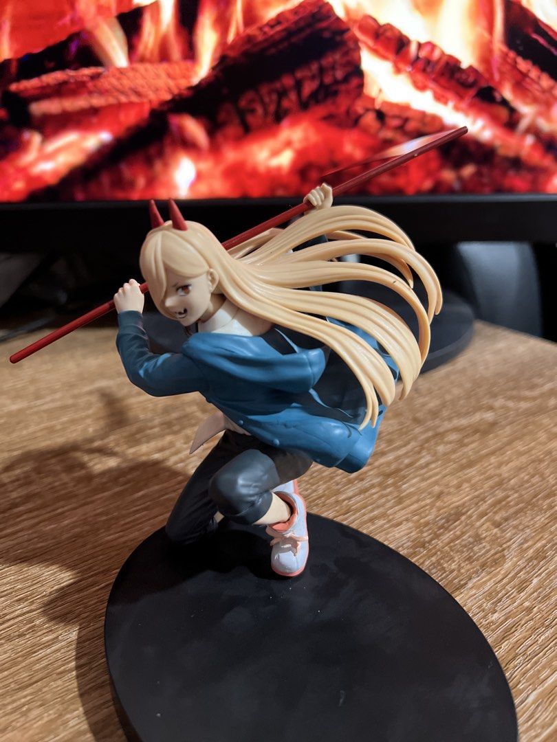 Chainsaw Man Power Figure with Spear (Category: Figurines & Statues) located in Davao. Submitted by ajonlineshop.24 (Listing ID 1462720088, Image 1). Description: - Chainsaw Man Power Figure - Dynamic pose, holding her spear - Highly detailed hair and outfit - Comes with a black display base - Essential for any Chainsaw Man fan's collection.