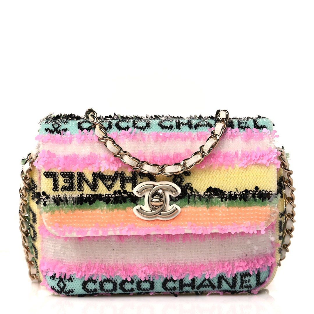 Chanel flap micro sequins multicolor (Category: Luxury Bags & Wallets) located in Silang. Submitted by girlyouneedthis (Listing ID 1462783693, Image 1). Description: Super rare! Chanel micro multi color sequins. Super fun color, very rare, missing holo. Super pretty in person! This is posted at Sotheby’s No returns, No exchange, No refunds..