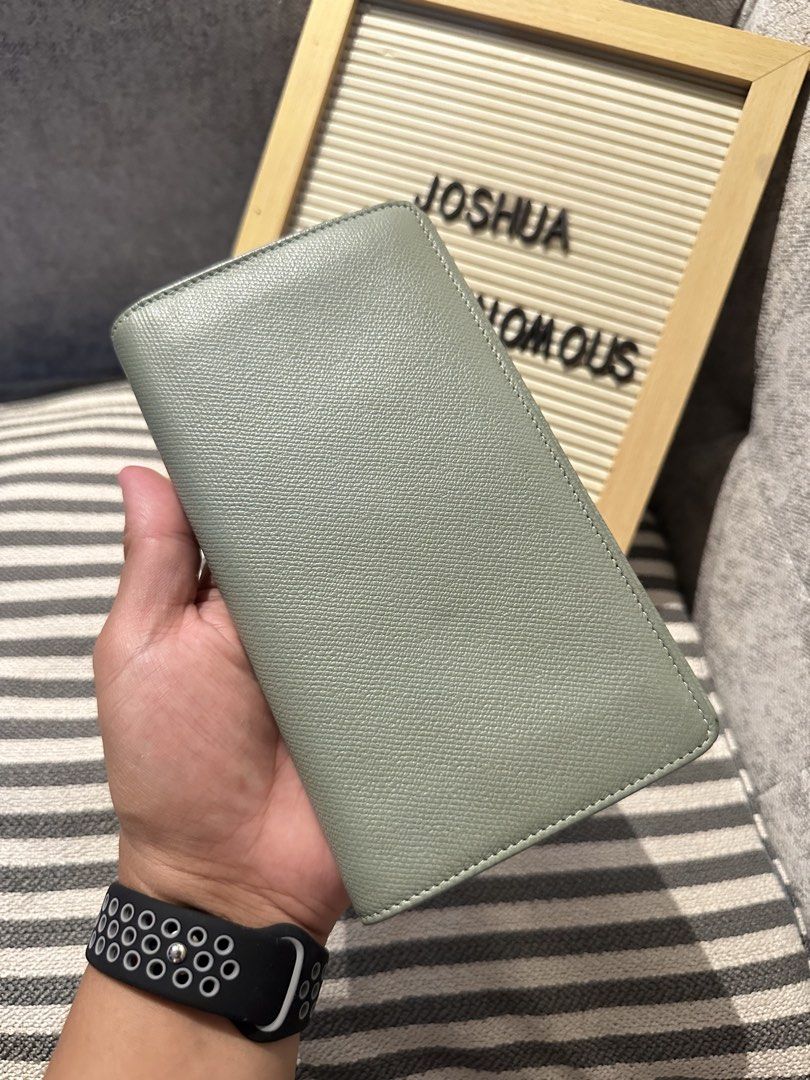 Chanel Long Wallet Green Leather (Category: Luxury Bags & Wallets) located in Los Banos. Submitted by joshua_morales (Listing ID 1462821645, Image 2). Description: - Authentic Chanel Long Wallet - Luxurious Green Leather - Classic CC Logo Hardware - Multiple Card Slots & Ample Space for Cash - Ideal for Everyday Use - Comes with Original Box - Includes Authenticity Card.