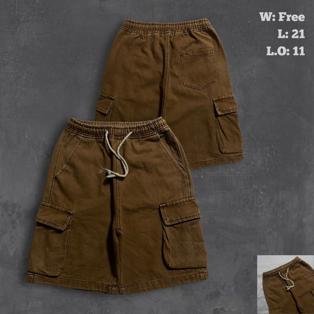 Choco Brown Baggy Cargo Shorts (Category: Shorts) located in Rizal. Submitted by van.b (Listing ID 1462781441, Image 1). Description: Random Choco Brown Baggy Cargo Shorts W: Free (26” when relaxed) L: 21” L.O: 11” ₱499 + shipping fee Really nice fit and colorway Issue(s): None Color Rate: 9.5 We are not affiliated or associated with any of the brands featured. All trademarks and copyrights belong to their respective owners. .