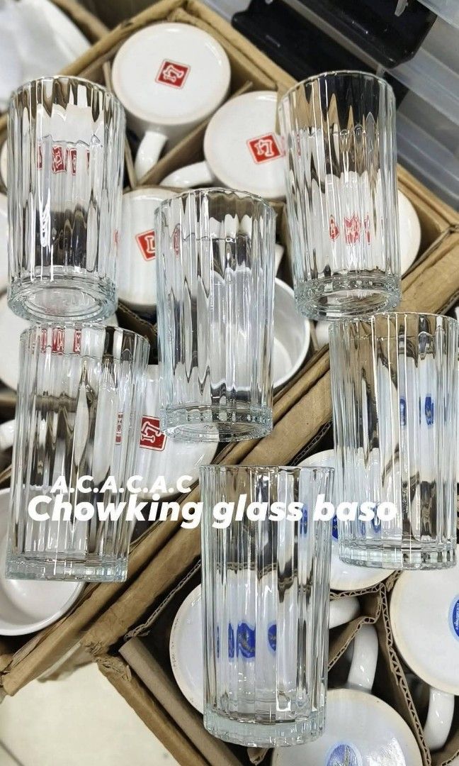 CHOWKING GLASS BASO W BOX (6PCS) (Category: Coffee & Tea Tableware) located in Manila. Submitted by yzcartph (Listing ID 1462853026, Image 3). Description: .