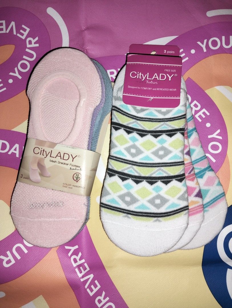 City Lady foot socks 3 pcs (Category: Socks & Tights) located in Caloocan City. Submitted by girlshopmcollection (Listing ID 1462854056, Image 1). Description: .