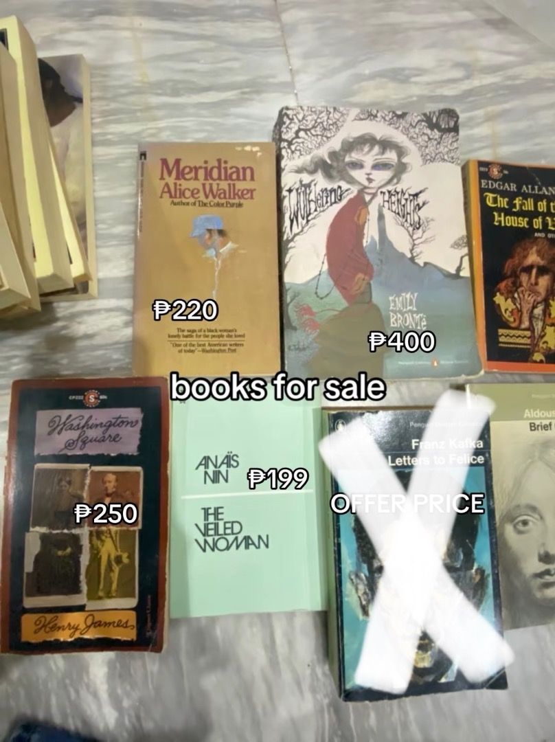 Classic books (jane austen, henry james, bronte) (Category: Storybooks) located in Alburquerque. Submitted by mail.aly (Listing ID 1462860711, Image 1). Description: price in pictures! ILOILO CITY GCASH AND JNT ONLY.