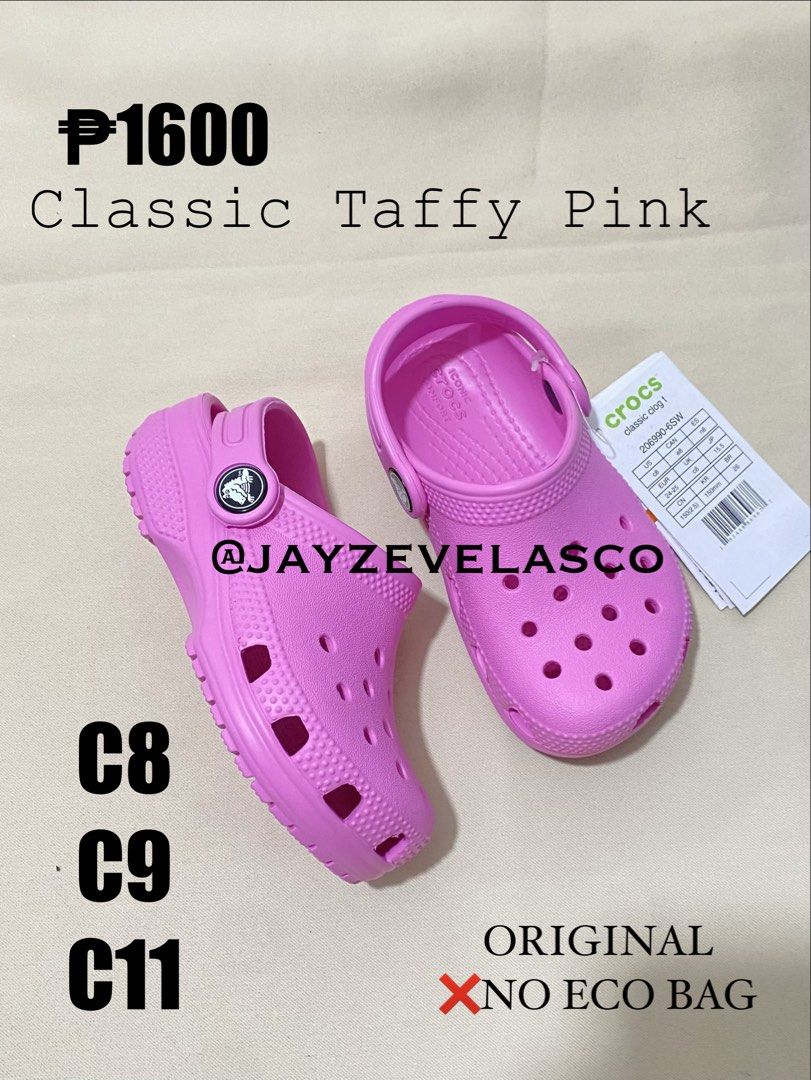 Classic Crocs for Kids (Category: Babies & Kids Fashion) located in Marikina City. Submitted by jayzevelasco (Listing ID 1462774378, Image 2). Description: Classic Crocs for Kids ORIGINAL & BRAND NEW! Marikina loc.