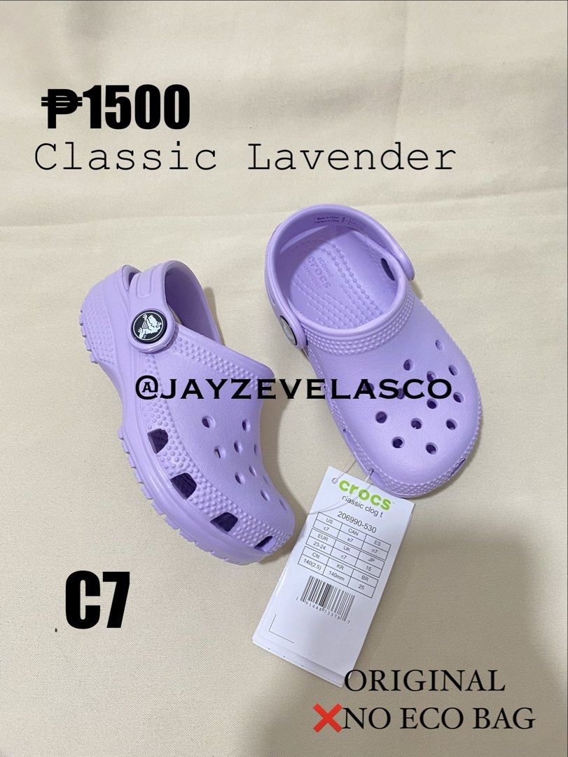 Classic Crocs for Kids (Category: Babies & Kids Fashion) located in Marikina City. Submitted by jayzevelasco (Listing ID 1462774378, Image 1). Description: Classic Crocs for Kids ORIGINAL & BRAND NEW! Marikina loc.
