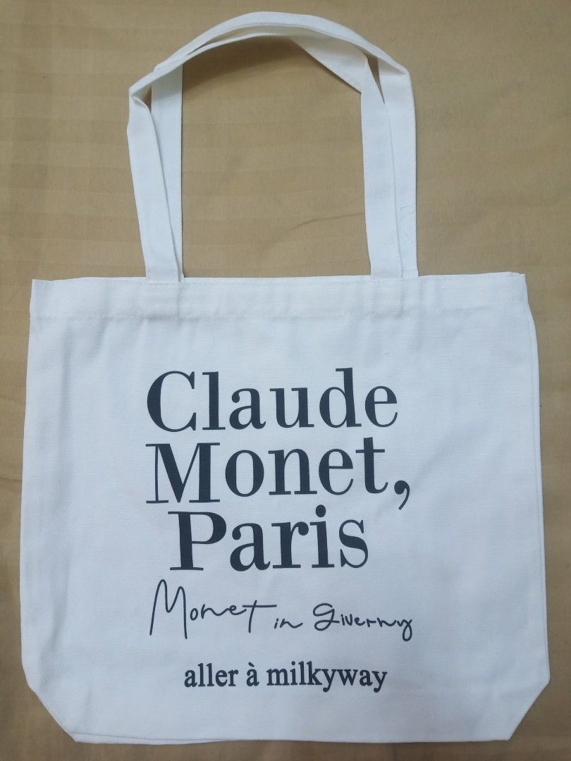 Claude Monet Paris Canvas Tote Bag (Category: Tote Bags) located in Quezon City. Submitted by soobechan (Listing ID 1462755071, Image 1). Description: 👜 Claude Monet, Paris Tote Bag Clean and stylish design White canvas tote bag Spacious and lightweight Perfect for everyday use, school, shopping, or as a casual bag.
