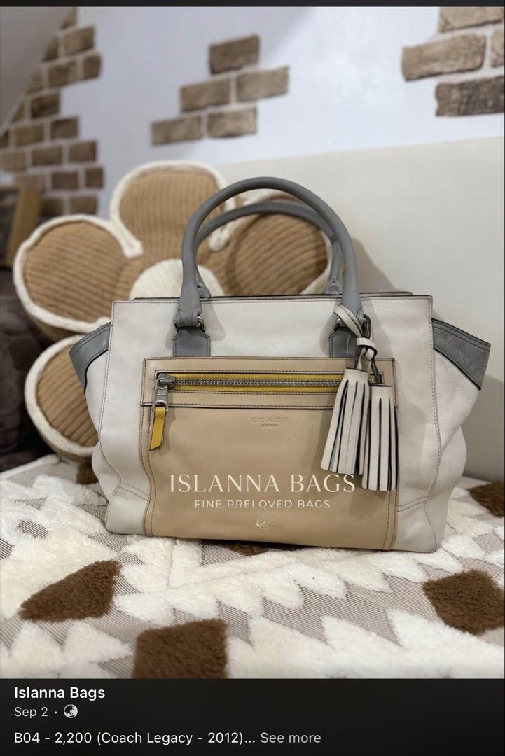 Coach Legacy Tote Bag (2012) (Category: Luxury Bags & Wallets) located in Santo Tomas. Submitted by islannabags (Listing ID 1462833853, Image 1). Description: For more details check our FB page .