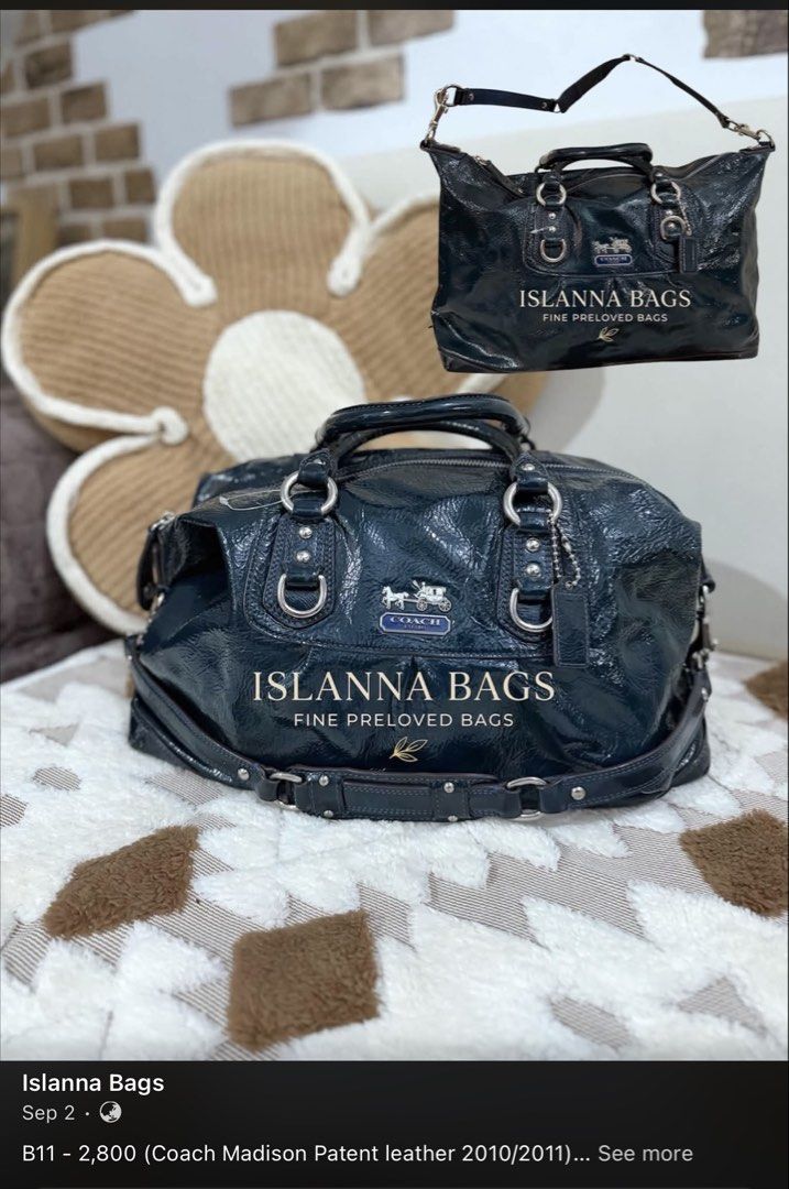 Coach Madison patent leather (Category: Cross-body Bags) located in Santo Tomas. Submitted by islannabags (Listing ID 1462836700, Image 1). Description: Pls. Check our Fb page Islanna Bags Msg for more details.