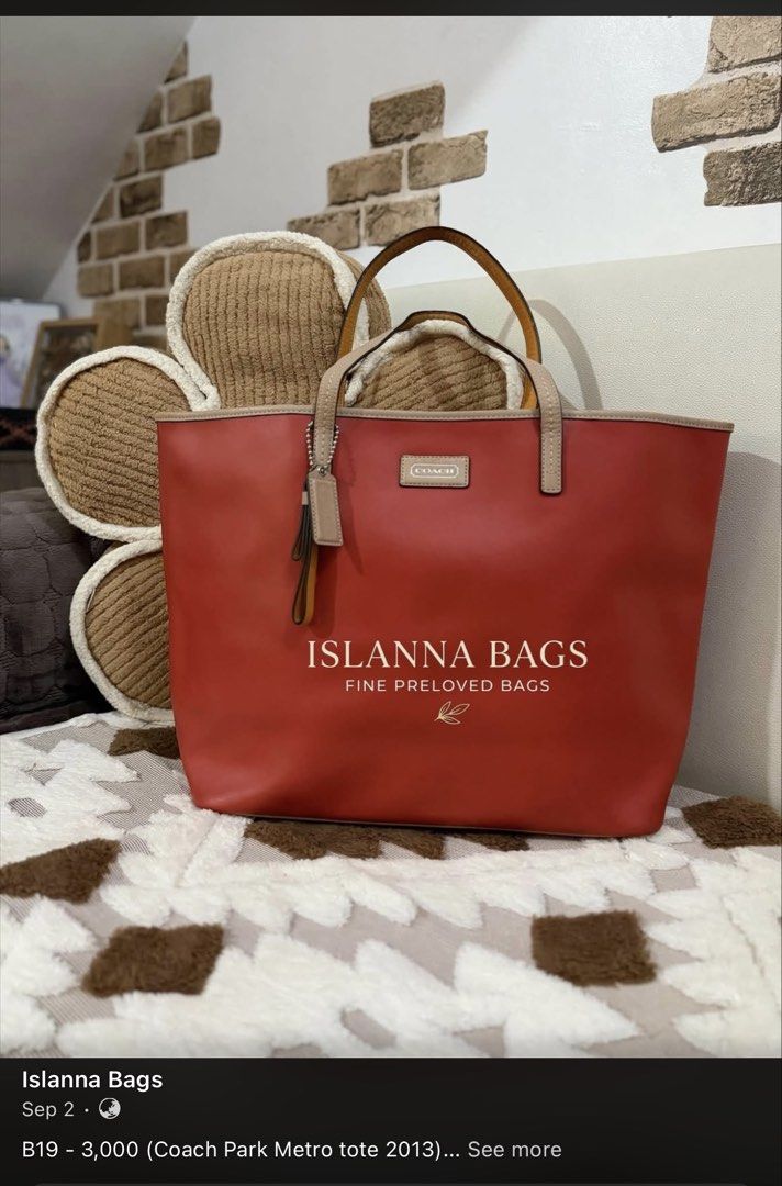 Coach park Metro tote (Category: Tote Bags) located in Santo Tomas. Submitted by islannabags (Listing ID 1462838577, Image 1). Description: Pls check our Fb page Islanna Bags Msg for more details.