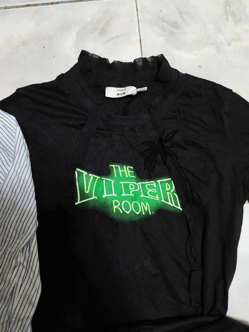 Coach X The Viper Room (Category: Blouses) located in Rizal. Submitted by jeffreyric45601 (Listing ID 1462685244, Image 1). Description: as new condition no issue womens complete tags collab with the viper room.