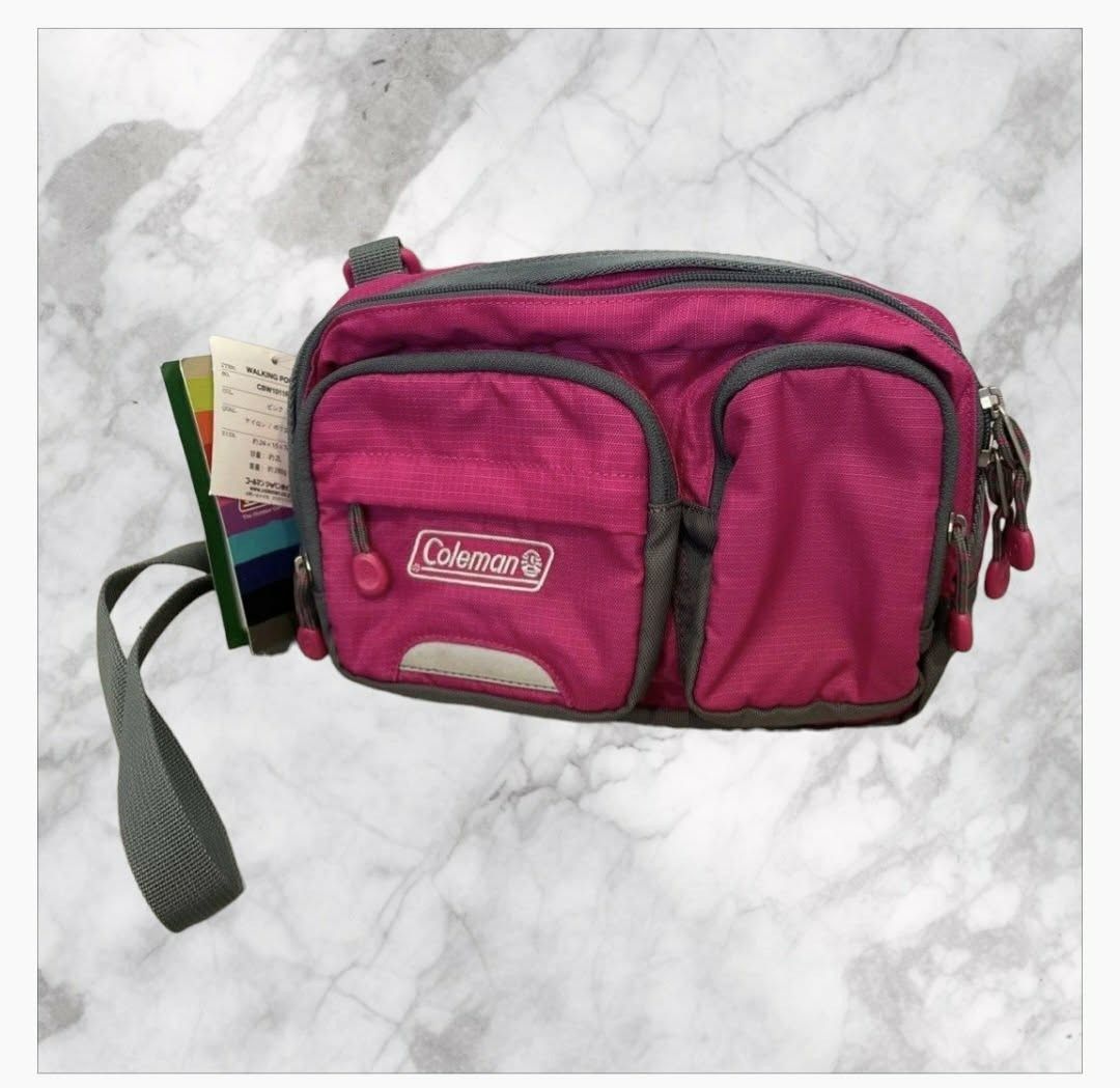 Coleman Walker Pouch (Category: Belt bags, Clutches and Pouches) located in Paranaque City. Submitted by calm_youngstore7 (Listing ID 1462813325, Image 1). Description: Coleman Walker Pouch, a highly versatile 2-way multi-pouch bag that functions as both a crossbody shoulder bag and a waist pack / hip pack. Storage: Equipped with multiple compartments, including two zippered front pocket sections for easy organization, a small horizontal reflecti