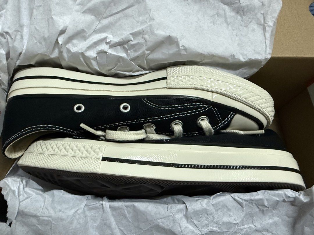 Converse Chuck 70 OX Unisex Sneakers (Category: Sneakers) located in Marikina City. Submitted by rzgmz (Listing ID 1462744762, Image 2). Description: Condition: Brand New (Only tried once for fitting) Size: US M4 / W6 (23 CM) Reason for selling: Ordered wrong size Delivery through Lalamove or Grab within Metro Manila. Shipping via LBC nationwide. (Shipping fee will be shouldered by the buyer) Meet-up locations: SM Marikina LRT 2 Marikina-Pasig St