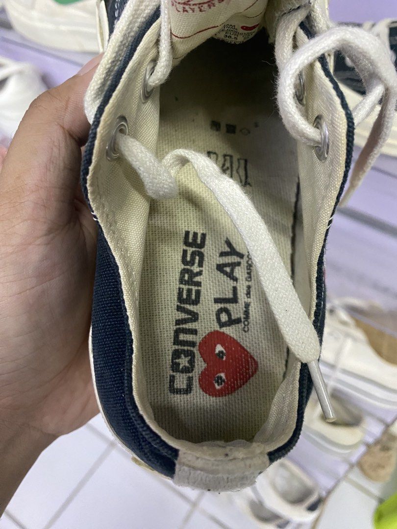 Converse x cdg play (Category: Sneakers) located in Manila. Submitted by hell_market (Listing ID 1462797815, Image 2). Description: .