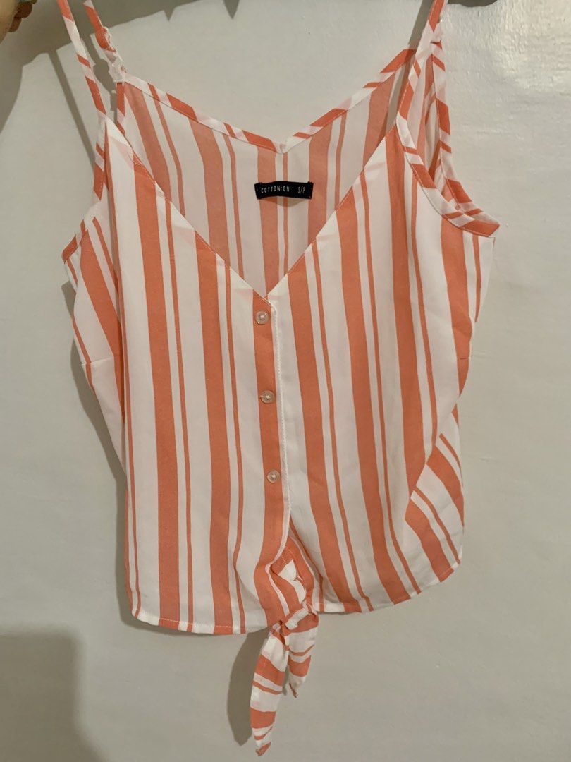 Cotton On Striped Top (Category: Sleeveless) located in Quezon City. Submitted by fitsandfinds.hub (Listing ID 1462820146, Image 1). Description: fits S-M.