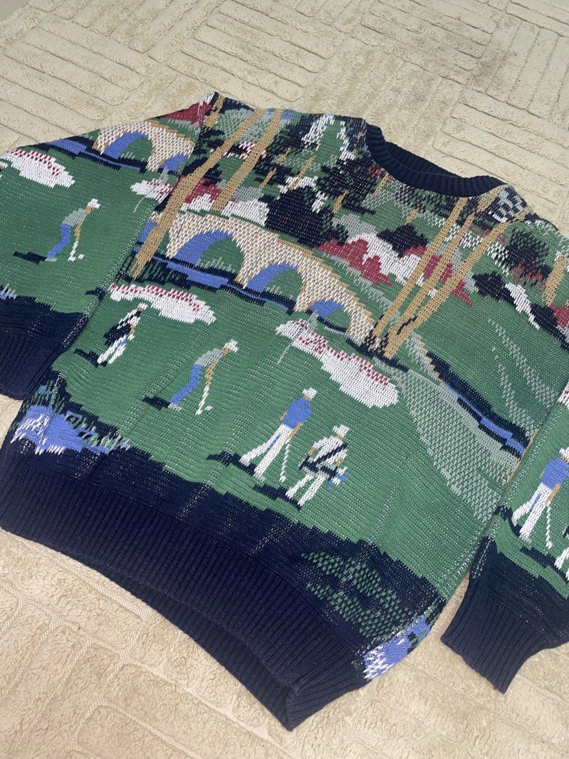 Crossings Art Knit Sweater (Category: Coats, Jackets and Outerwear) located in Batangas. Submitted by constantine.archives (Listing ID 1462708296, Image 2). Description: Art Golf Knit Sweater.