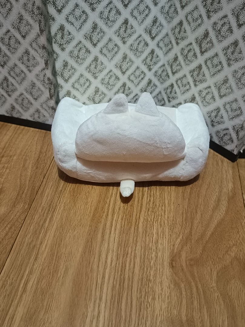 Cute Cat Plush Tissue Box Cover Holder (Category: Plushies & Soft Toys) located in Makati City. Submitted by nyxhemera26 (Listing ID 1462838719, Image 2). Description: Cute Cat Plush Tissue Box Cover Holder - Adds a cute touch to any room - Easy tissue access from the front opening - Made of soft, cuddly plush material - Ideal for bedrooms, living rooms, or cars.