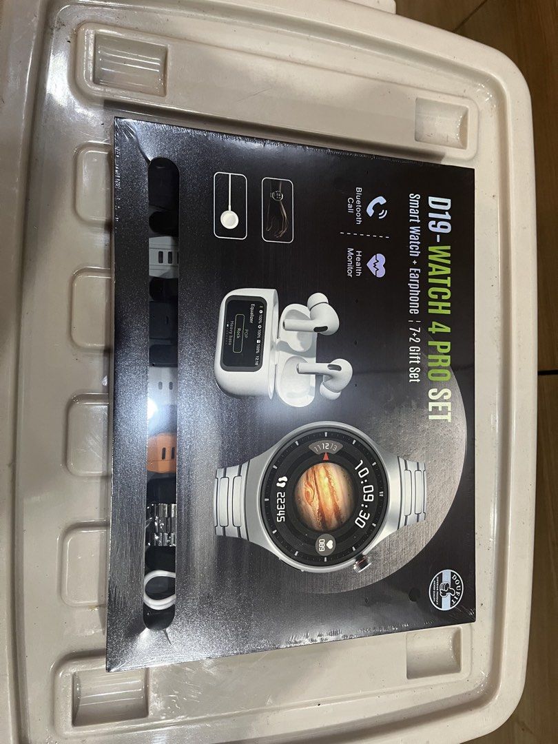 D-19 Watch 4 Pro Set (Category: Headphones & Headsets) located in Manila. Submitted by jericho_chan (Listing ID 1462741525, Image 1). Description: D-19 Watch 4 Pro Set.