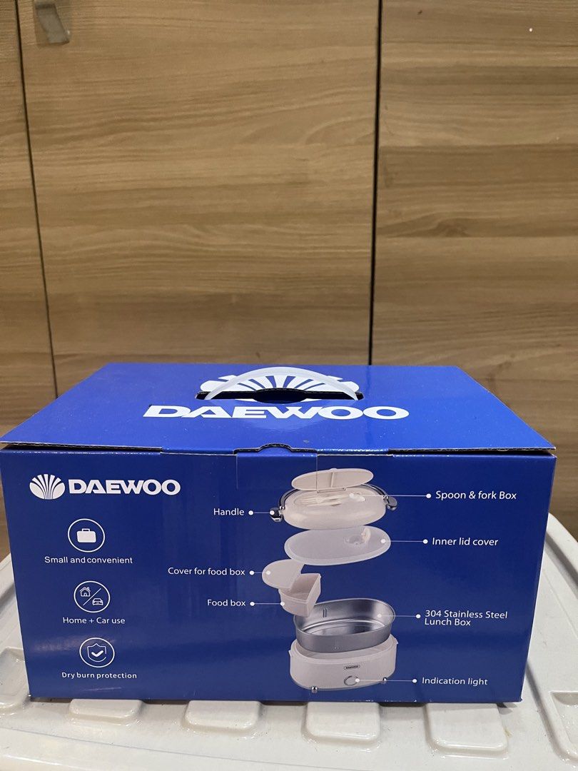 Daewoo electric lunch box (Category: Food Organization & Storage) located in Manila. Submitted by jericho_chan (Listing ID 1462722934, Image 2). Description: Selling brand new appliance because it is not being used, surplus of appliances.