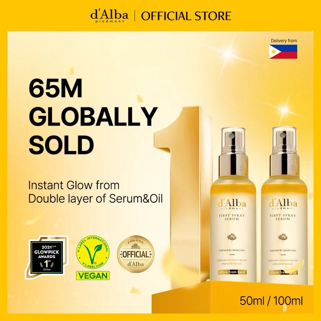 d’Alba first spray serum (Category: Face Care) located in Cavite. Submitted by miksycrls (Listing ID 1462734341, Image 2). Description: [d’Alba] First Spray Serum Double Duo Combo First Spray Serum 100ml+First Spray Serum 100ml 🔗ORIGINAL FROM KOREA 📩 TO ORDER / ASK DETAILS: Send me a private message! 💸:GCASHH/GOTYMEE 📍:IMUSCAVITE 🚚:SCO|SPX EXPRESS SF ONLY📦 OTHER COURIER:🛵LALAMOVE SAME DAY DELIVERY YES TO COD 📦 .