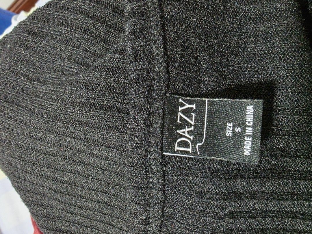 DAZY Black Ribbed Button-Up blouse Size S (Category: Others Tops) located in Paranaque City. Submitted by franinnashop (Listing ID 1462687486, Image 3). Description: - Brand: DAZY - Color: Black - Style: Ribbed top - Features: Button-up front, shortsleeves - Fit: Size S - Styling Tip: Looks great paired with jeans - Occasion: Comfortable and versatile for everyday wear declutter small paranaque .