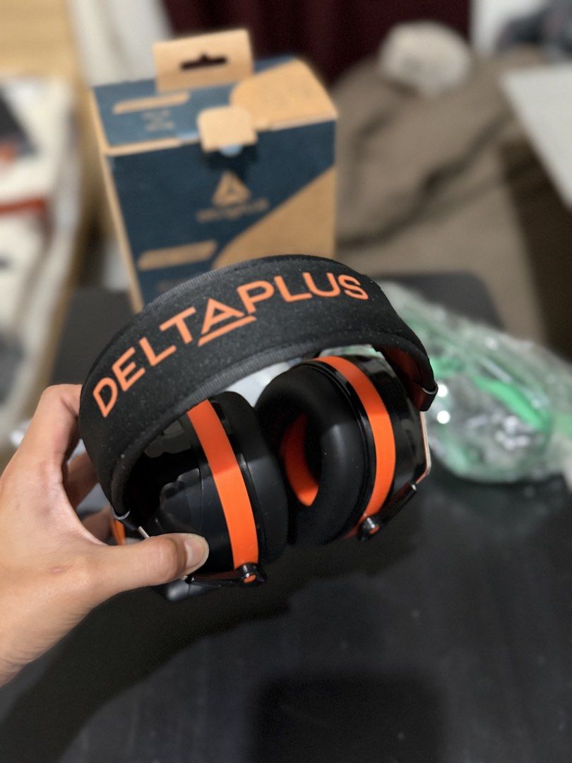 Deltaplus Hearing Protection Earmuffs and Goggles Set (Category: Headphones & Headsets) located in Caloocan City. Submitted by rohllee (Listing ID 1462721940, Image 1). Description: - Deltaplus Hearing Protection Set - Includes earmuffs and safety goggles - Earmuffs: Black & orange with padded headband for comfort - Goggles: Clear lenses with green accents for visibility - Ideal for noisy environments - Comes in original packaging - Unused.