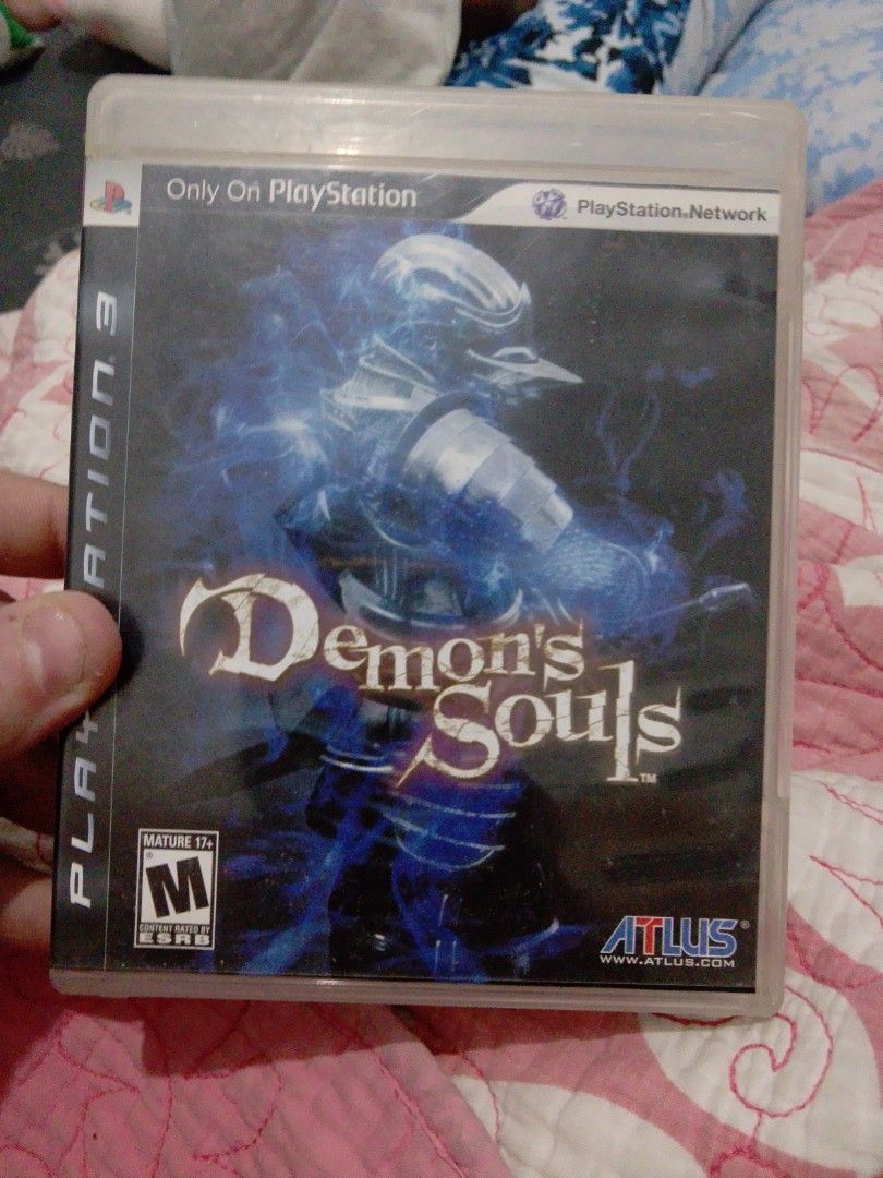 Demon's Souls PS3 Game (Category: PlayStation) located in Caloocan City. Submitted by grannysgames (Listing ID 1462763266, Image 1). Description: - Demon's Souls for PlayStation 3 - Rated M for Mature - Includes original case and disc - Case has minor scuffs but is fully functional - Classic action RPG.