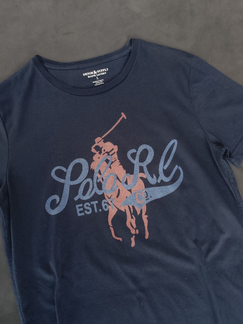 Denim supply Ralph Lauren tshirt (Category: Tshirts & Polo Shirts ) located in Magsaysay. Submitted by every.w3ar (Listing ID 1462880711, Image 2). Description: check each photo for more details no issue ❌.
