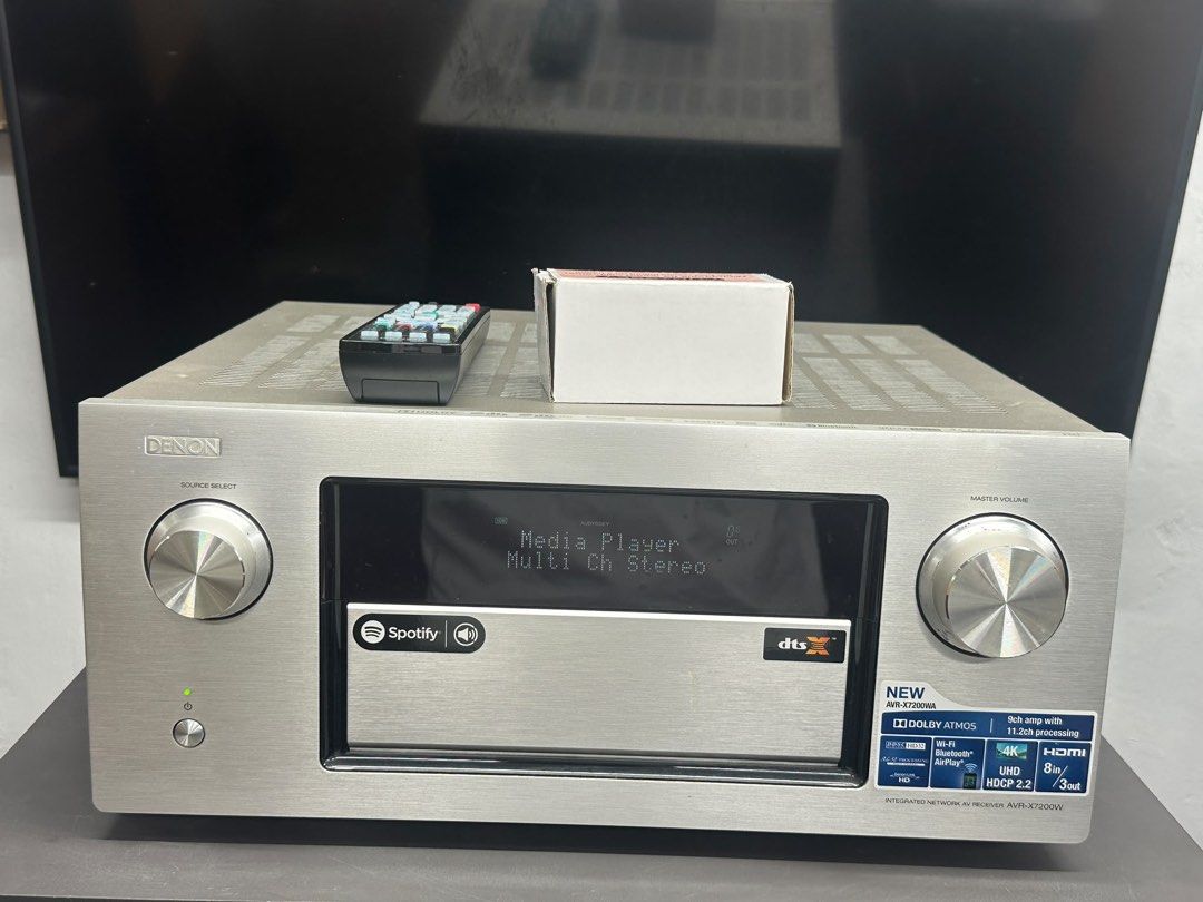 Denon AVR-X7200W 旗艦機全景聲 配件全齊 （分類：Soundbar、揚聲器、藍牙喇叭、耳擴）位於 Hong Kong。 由 tianyu234 提交（商品編號 1462773592，圖片 2）。簡介： Denon AVR-X7200W 旗艦機全景聲 配件全齊 全正常可試。