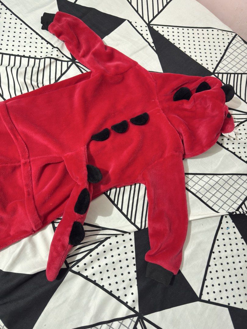 Dinosaur onesies (Category: Babies & Kids Fashion) located in Tarlac. Submitted by mowmmof2 (Listing ID 1462831173, Image 3). Description: Dinosaur costume, Book reading play, Halloween kids, sleepwear, sleepover party.