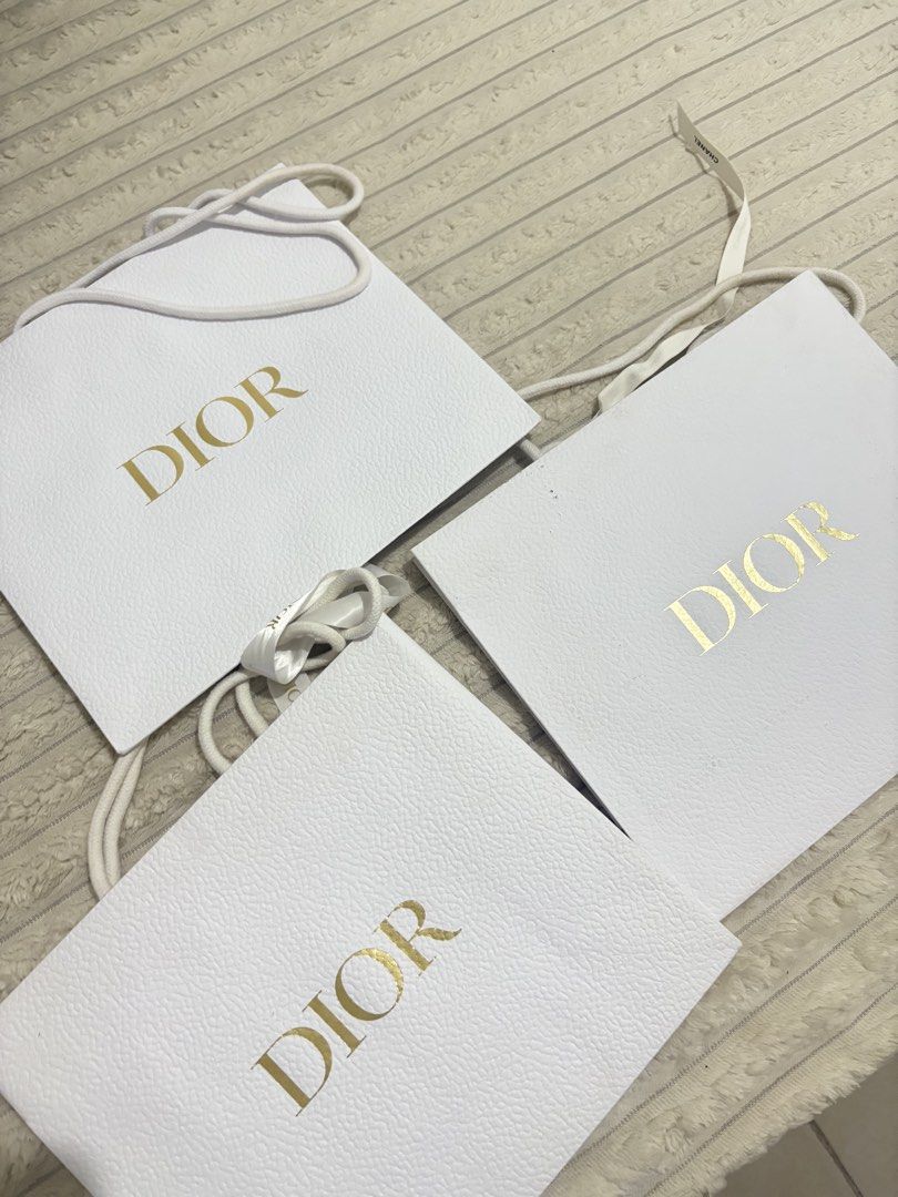 Dior Beauty Paper bag (Category: Luxury Bags & Wallets) located in Manila. Submitted by declutter.bbb (Listing ID 1462836053, Image 1). Description: TAKE ALL All original from Dior Beauty Greenbelt.