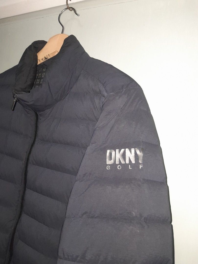 DKNY PUFFER GOLF JACKET (Category: Coats, Jackets and Outerwear) located in Alburquerque. Submitted by zkethrifter (Listing ID 1462840171, Image 3). Description: ACTUAL DIMES 22W X 27L EXCELLENT NO ISSUE DM.