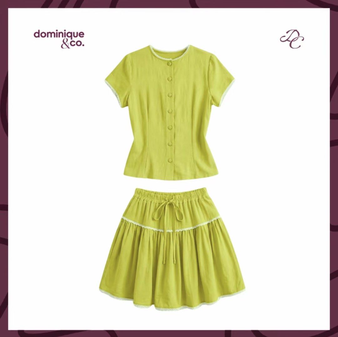 Dominique & Co Monique Linen Set (Category: Sets or Coordinates) located in Quezon City. Submitted by dinesaur (Listing ID 1462807106, Image 1). Description: .