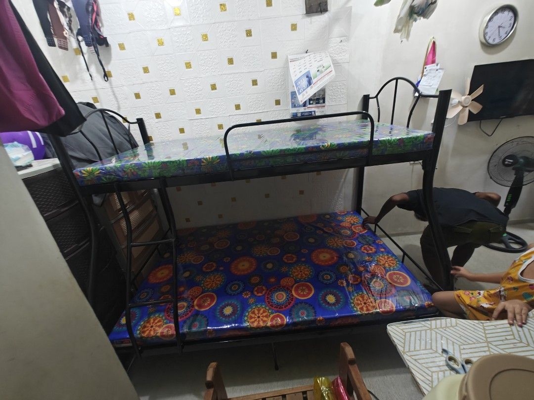 DOUBLE DECK RTYPE DOUBLE SIZE WITH MEGA FOAM (36×48×75) (Category: Bed Frames & Mattresses) located in Manila. Submitted by arfurniture (Listing ID 1462875769, Image 2). Description: CASH ON DELIVERY WE DELIVER AROUND METRO MANILA AND NEARBY CITIES WITH DEL FEE HEAVY DUTY AND GOOD QUALITY EASY TO ASSEMBLE WE ACCEPT BULKY ORDERS.